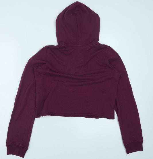 Hollister Womens Purple Polyester Pullover Hoodie Size S Pullover