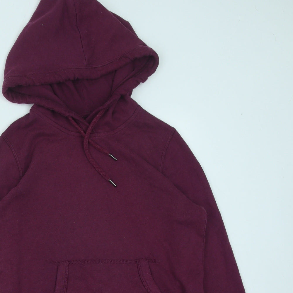 Hollister Womens Purple Polyester Pullover Hoodie Size S Pullover