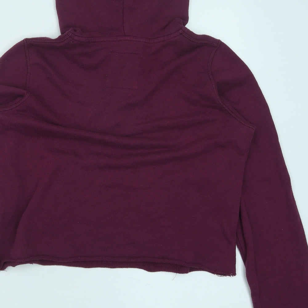 Hollister Womens Purple Polyester Pullover Hoodie Size S Pullover