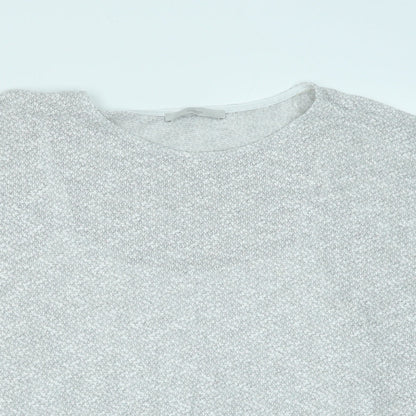 George Womens Grey Viscose Basic Blouse Size 16 Round Neck