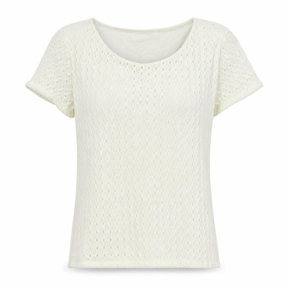 Womens UK Size 12 Debenhams White Basic T-Shirt