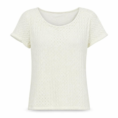 Womens UK Size 12 Debenhams White Basic T-Shirt