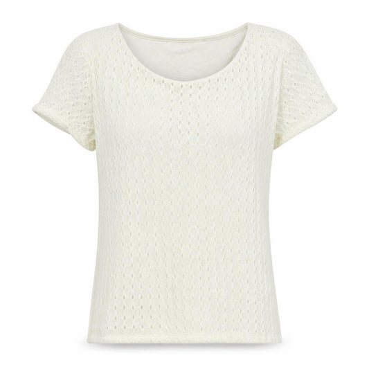 Womens UK Size 12 Debenhams White Basic T-Shirt