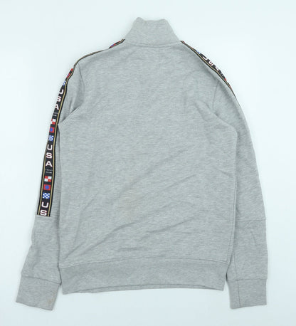 Topman Mens Grey Cotton Pullover Sweatshirt Size XS