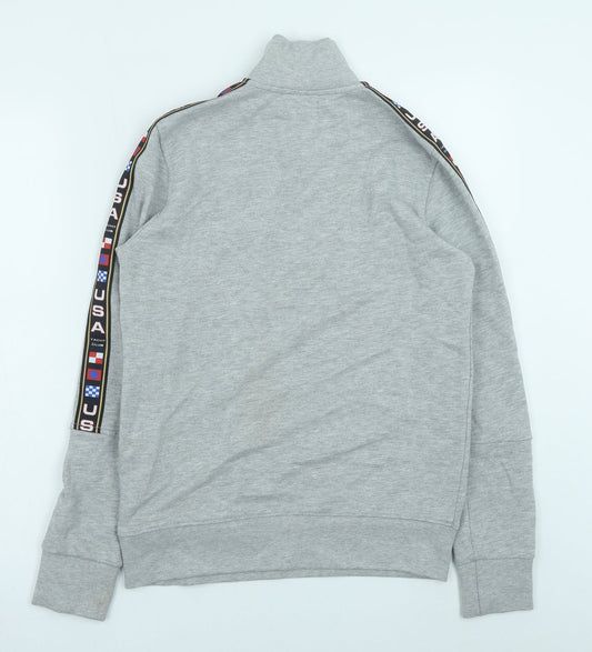 Topman Mens Grey Cotton Pullover Sweatshirt Size XS