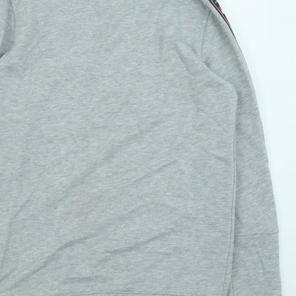 Topman Mens Grey Cotton Pullover Sweatshirt Size XS