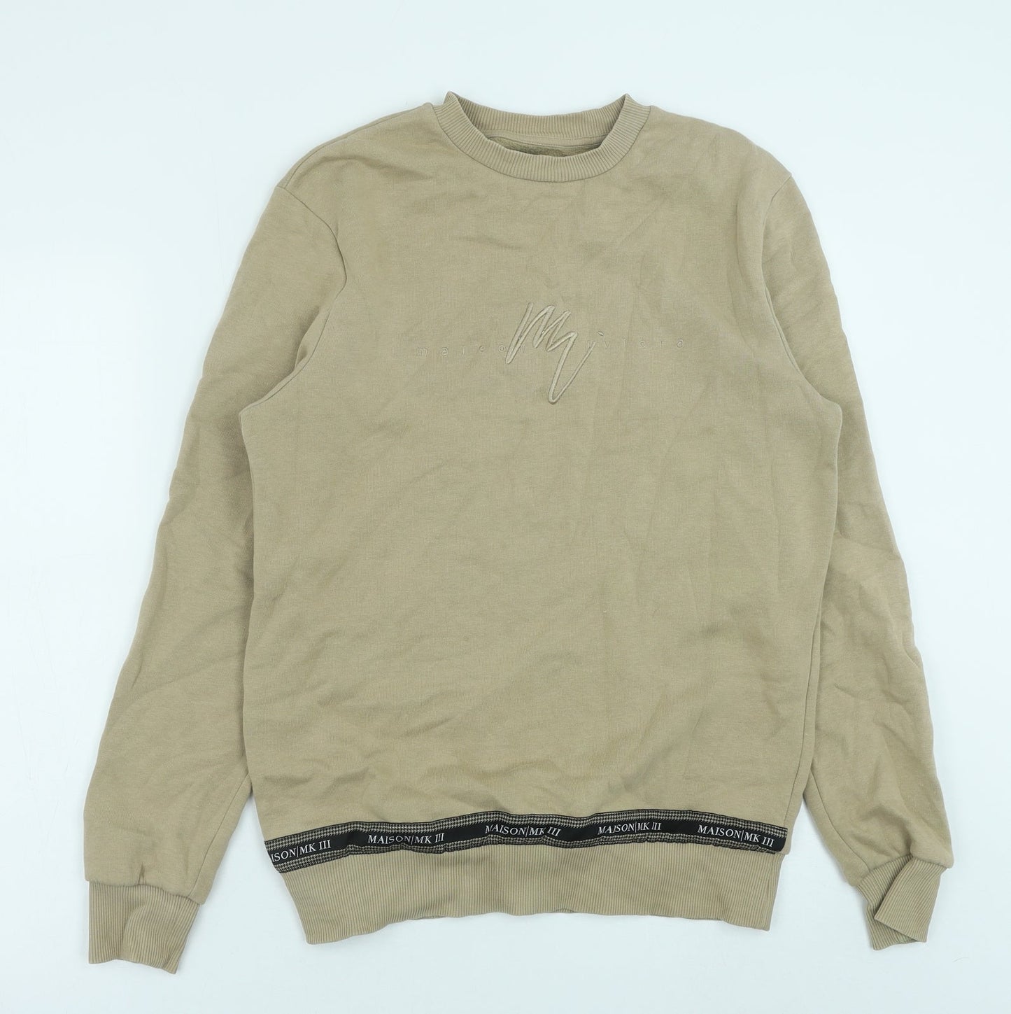 Mens UK Size S River Island Brown Pullover Sweatshirt
