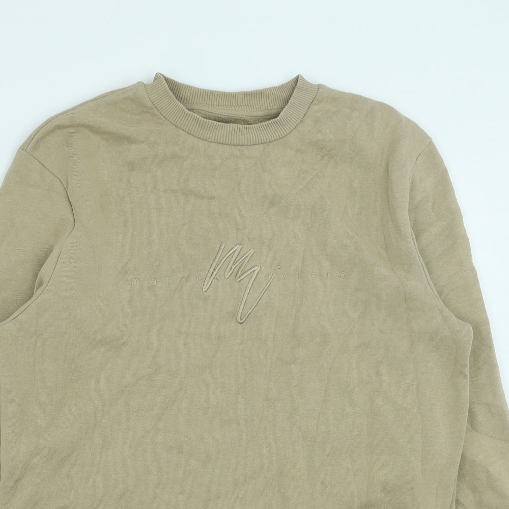 Mens UK Size S River Island Brown Pullover Sweatshirt