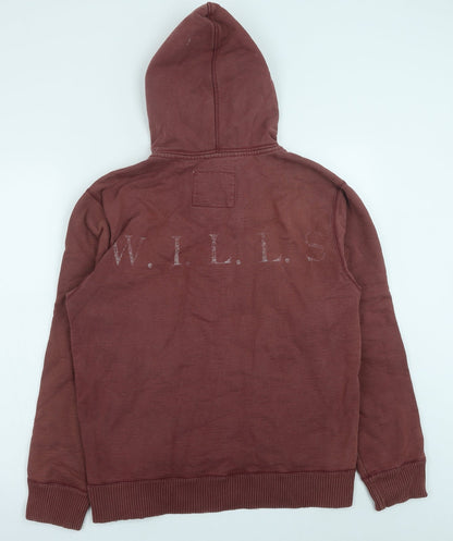 Womens UK Size 8 Jack Wills Pink Pullover Hoodie