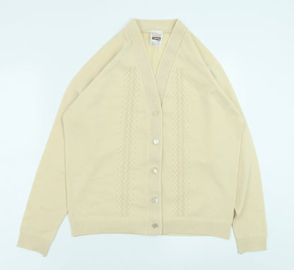 Womens UK Size 18 Marks and Spencer Yellow Cardigan Jumper
