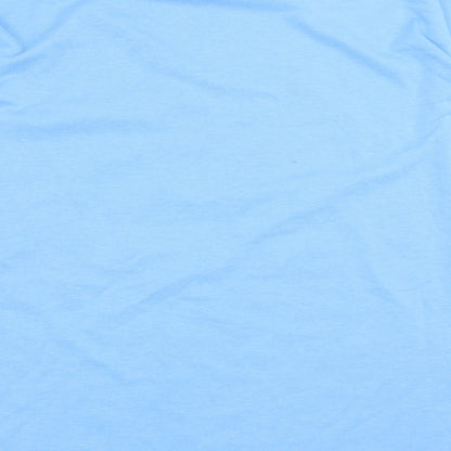 SheIn Womens Blue Elastane Pullover Sweatshirt Size S Pullover - Hello Smile