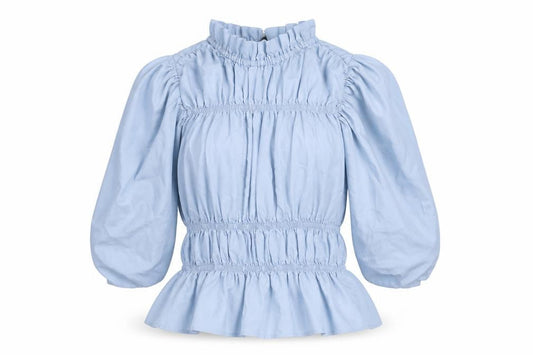Womens UK Size XS Vera Moda Blue Basic Blouse