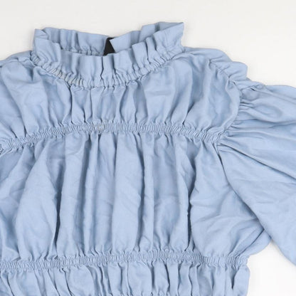 Womens UK Size XS Vera Moda Blue Basic Blouse