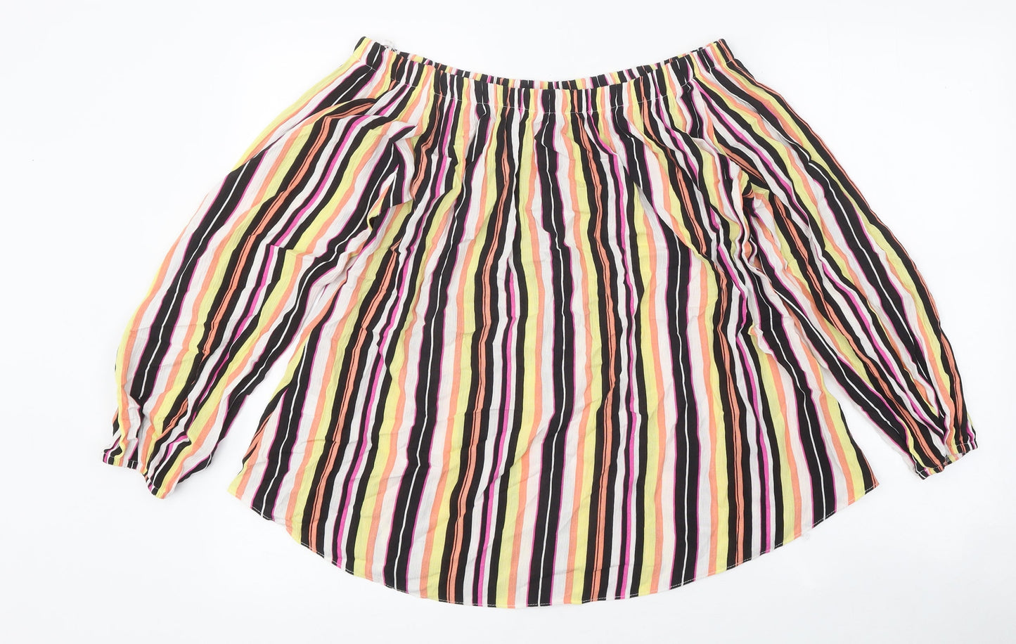 Womens UK Size 12 Select Multicoloured Basic Blouse