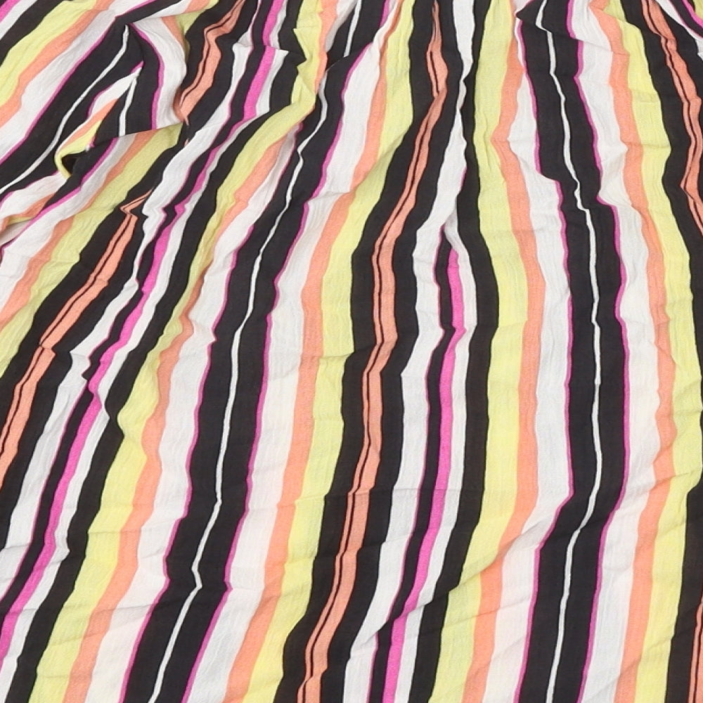Womens UK Size 12 Select Multicoloured Basic Blouse