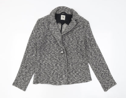 TU Womens Grey Jacket Size 10 Button