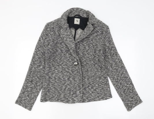 TU Womens Grey Jacket Size 10 Button