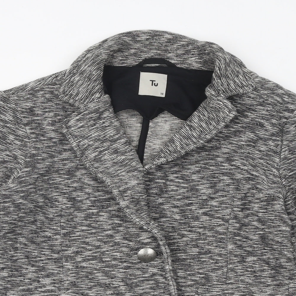 TU Womens Grey Jacket Size 10 Button