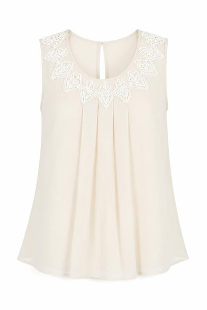 Womens UK Size 8 Warehouse Beige Basic Tank