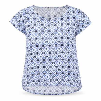 Womens UK Size 8 George Blue Basic T-Shirt