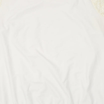 Womens UK Size 22 Julipa Ivory Basic T-Shirt
