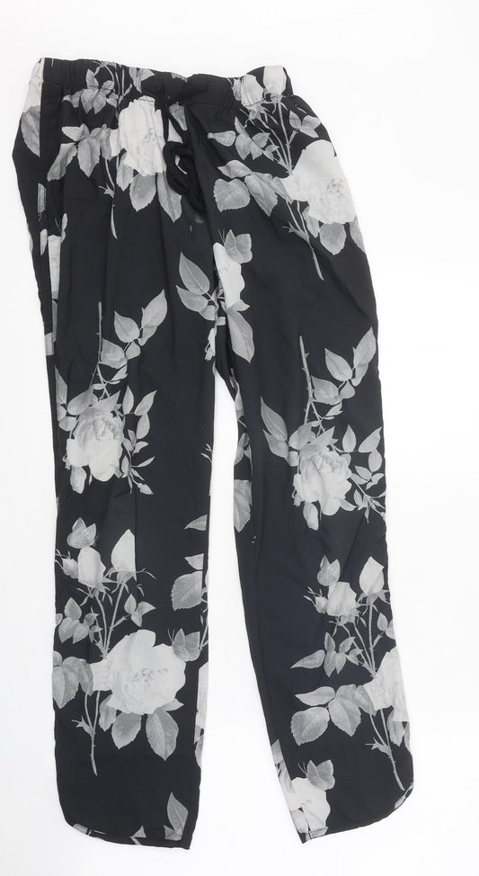 Womens UK Size 8 NEXT Regular Fit  Black Trousers