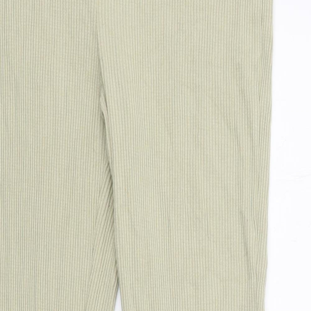 Womens UK Size L H&M Regular Fit  Green Trousers