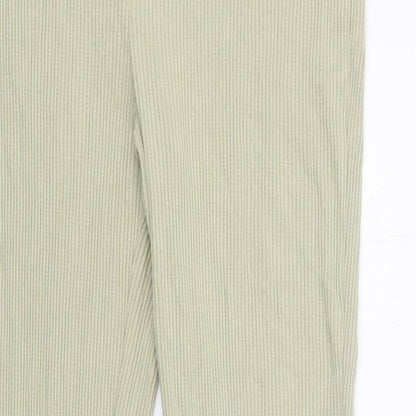 Womens UK Size L H&M Regular Fit  Green Trousers