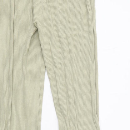 Womens UK Size L H&M Regular Fit  Green Trousers