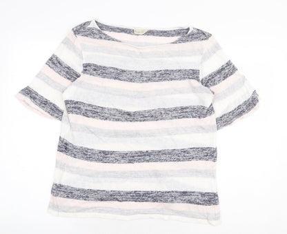 Womens UK Size 8 Phase Eight Multicoloured Basic T-Shirt