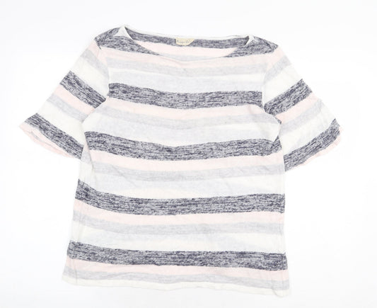 Womens UK Size 8 Phase Eight Multicoloured Basic T-Shirt