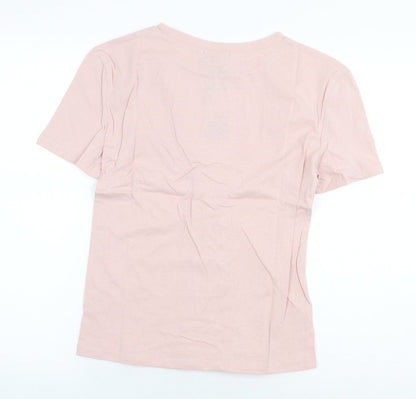Womens UK Size S Eight Paris Purple Basic T-Shirt