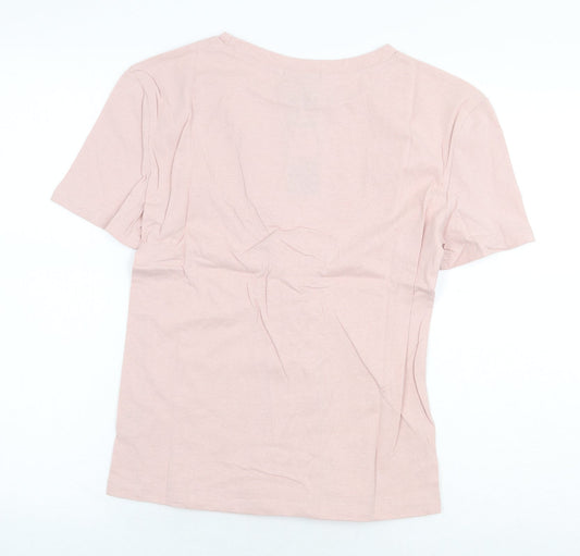 Womens UK Size S Eight Paris Purple Basic T-Shirt