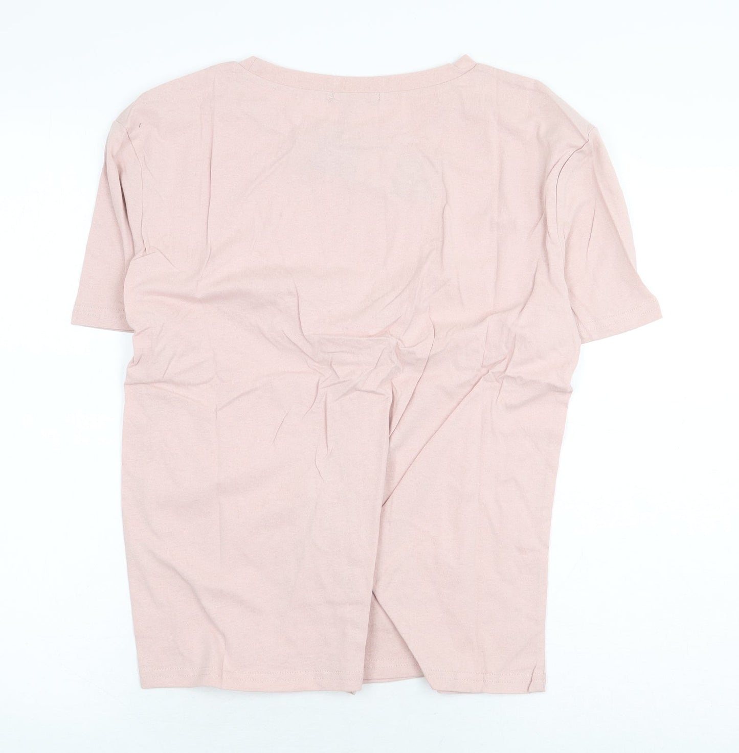 Womens UK Size L Eight Paris Pink Basic T-Shirt