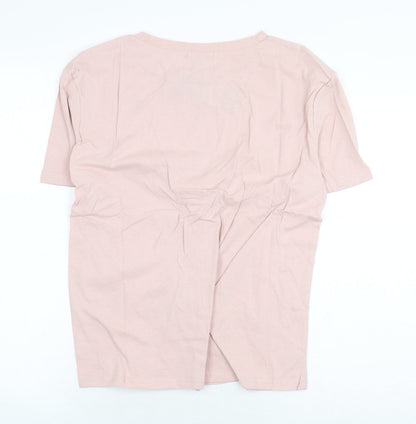 Womens UK Size L Eight Paris Pink Basic T-Shirt