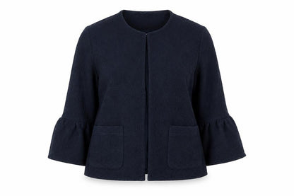 Marks & Spencer Womens Blue Jacket Size 16 Hook & Eye