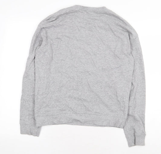 H&M Womens Grey Cotton Pullover Sweatshirt Size M Pullover - Heart