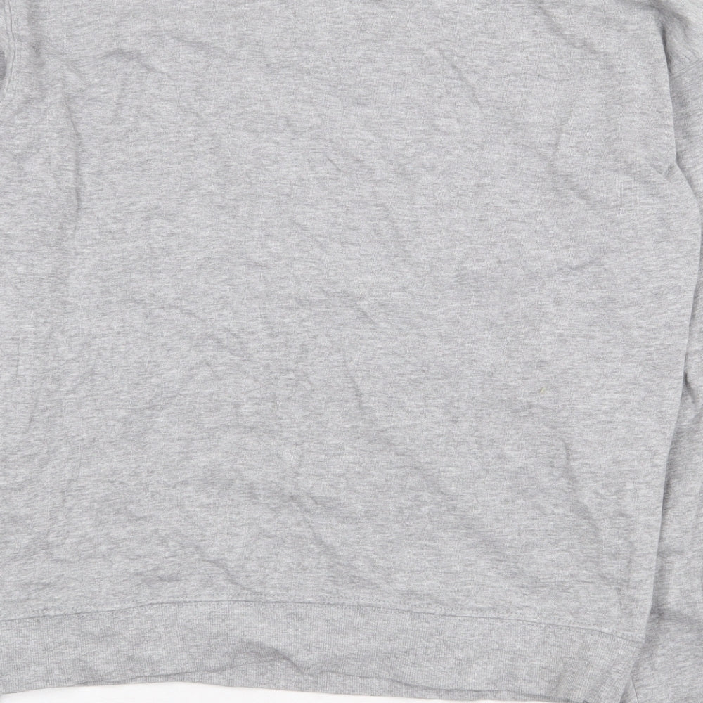 H&M Womens Grey Cotton Pullover Sweatshirt Size M Pullover - Heart