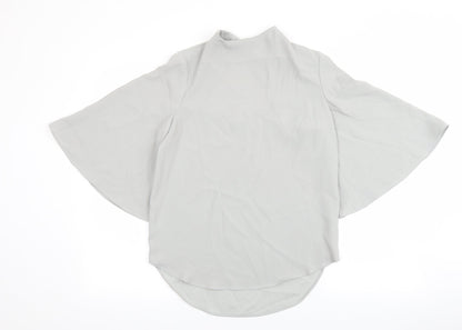 Womens UK Size 6 River Island Grey Basic Blouse