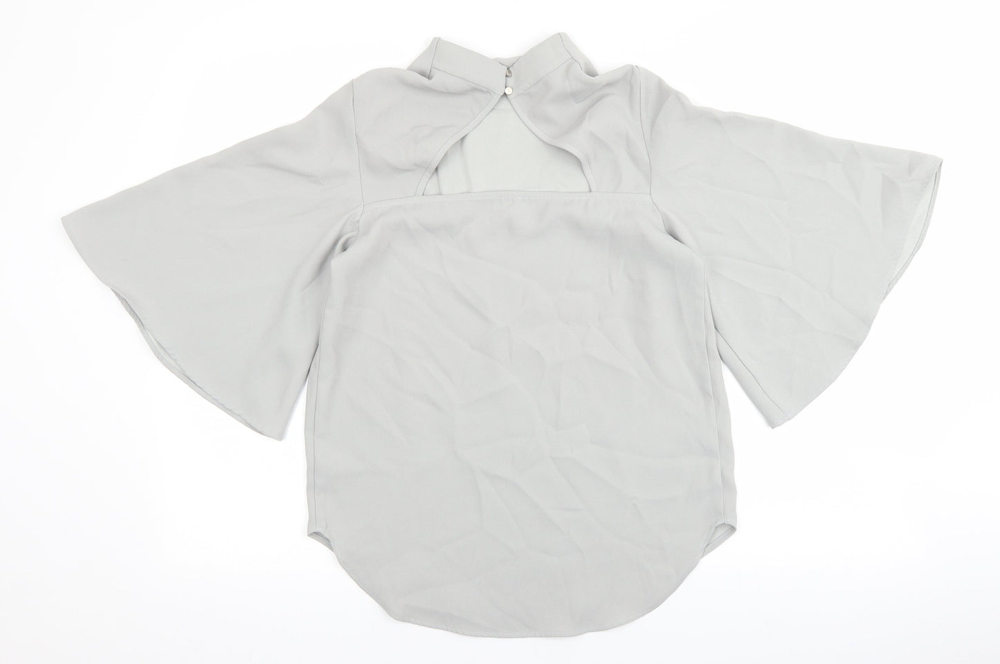 Womens UK Size 6 River Island Grey Basic Blouse