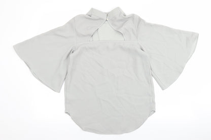 Womens UK Size 6 River Island Grey Basic Blouse