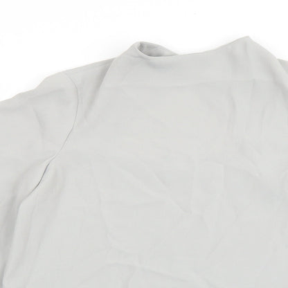 Womens UK Size 6 River Island Grey Basic Blouse