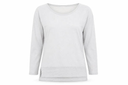 NEXT Womens Grey Polyester Basic T-Shirt Size 6 Scoop Neck