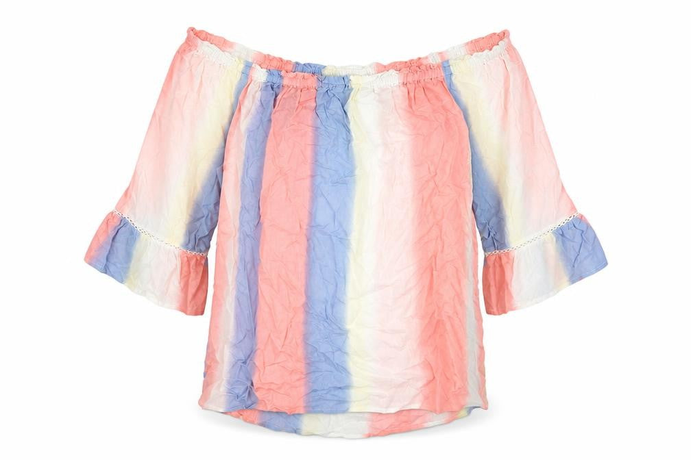 Womens UK Size 10 NEXT Multicoloured Basic Blouse