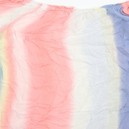 Womens UK Size 10 NEXT Multicoloured Basic Blouse