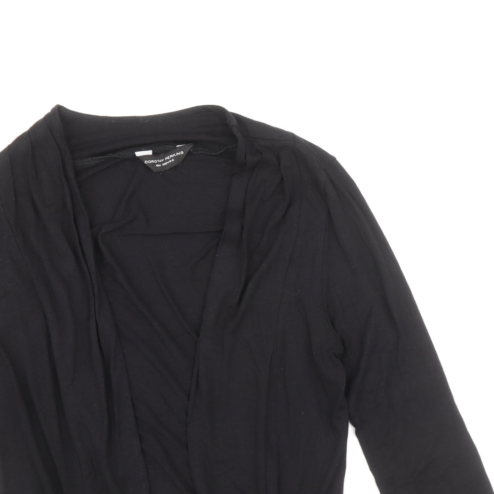 Womens UK Size 10 Dorothy Perkins Black Cardigan Jumper