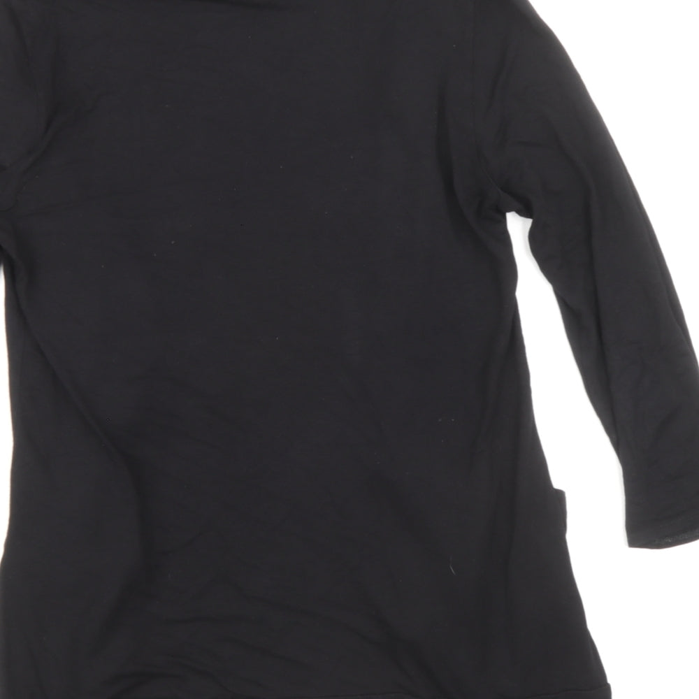 Womens UK Size 10 Dorothy Perkins Black Cardigan Jumper
