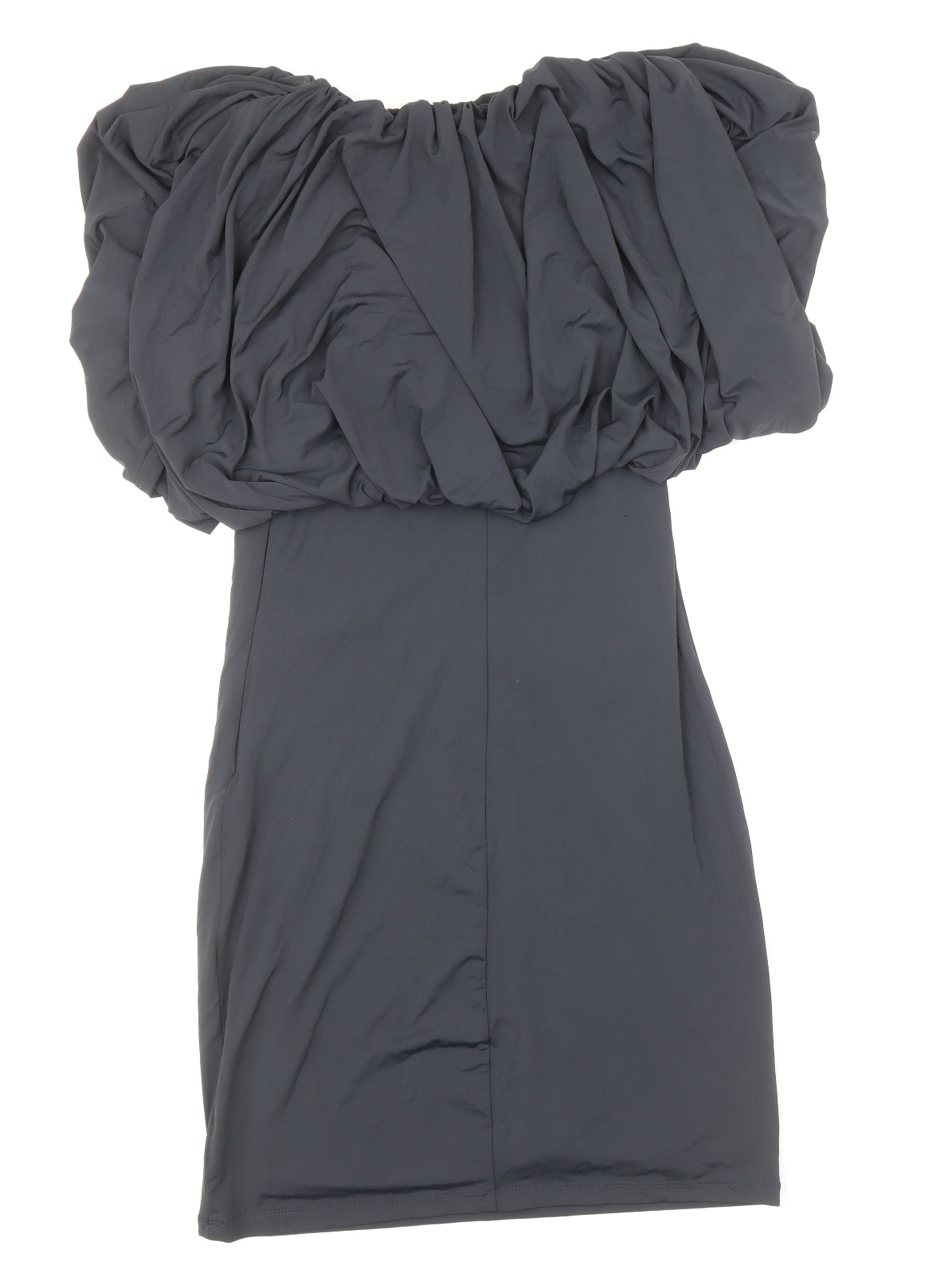 Zara Womens Blue Polyamide Mini Size S Boat Neck Zip