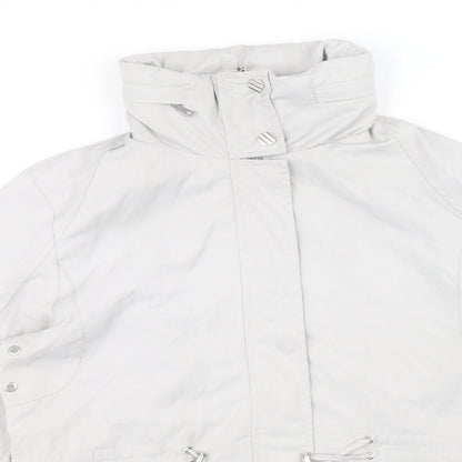 Womens UK Size 12 David Barry Grey Rain Coat