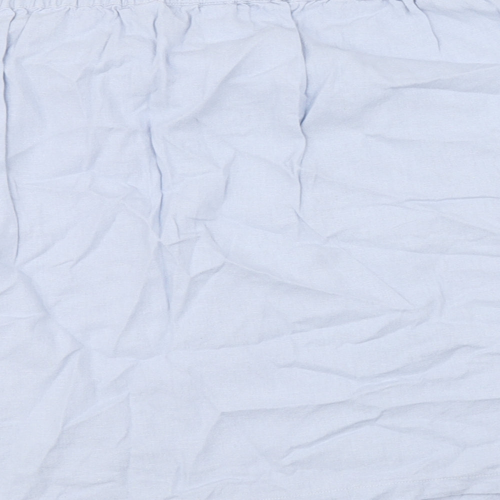 Capsule Womens Blue Linen A-Line Skirt Size 26